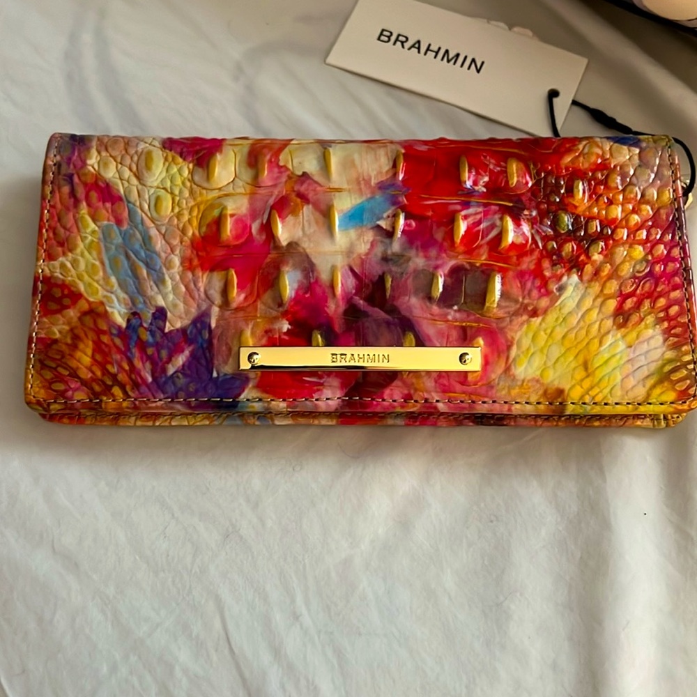 BRAHMIN MELOURNE ADY  happy hour leather wallet NWT